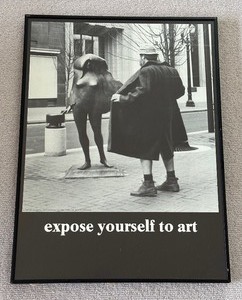 lot 133 image: Vintage Poster Print Expose Yourself to Art