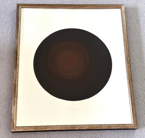 lot 131 image: Vintage Abstract Framed Art Brown Study by Neil Korpi