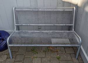 lot 82 image: Contemporary Metal Bench