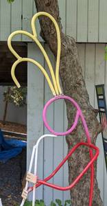 lot 102 image: Painted Metal Saxophone Player Yard Sculpture