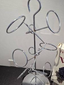 lot 113 image: Metal Wine Rack and Coffee Table Book