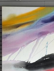 lot 139 image: Extra Large Unframed Abstract Canvas Painting