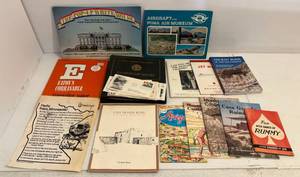 lot 29 image: Group Of Misc. Books 1 First Day Covers, 1- Vintage Whitehouse Pop Up Book And More