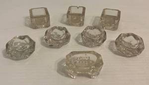 lot 36 image: Vintage Salt Cellars And Candle Holders