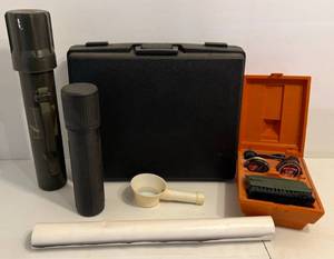 lot 42 image: Group Of Misc. Storage Cases, Gun Poster And More