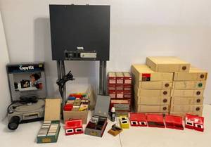 lot 46 image: Large Group Of Misc. Slides, Slide Projector And More