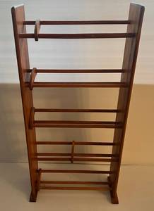 lot 59 image: Solid Wood CDDVD Rack 22 12W x 47 12T X 8D