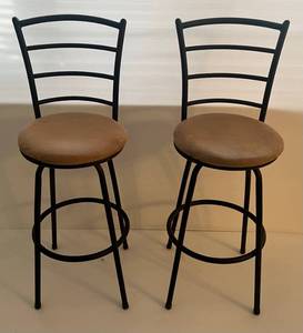 lot 60 image: Two High Back Chairs
