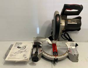 lot 93 image: Craftsman 10 In. Compound Miter Saw Double Insulated (Works)