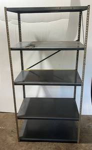 lot 124 image: Lagre Steel Shelf 73T x 36W x 24D