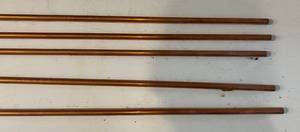 lot 147 image: 5 Pcs. 12 Copper Pipe 10 FT