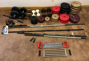 lot 179 image: Misc. Weights & Weight Bars And More