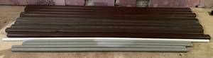 lot 180 image: Brown Aluminum Gutter Down Spouts & PVC Pipe