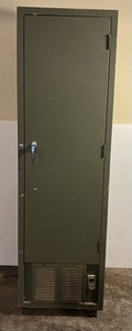 lot 204 image: Large Two Door Metal Media CabinetLocker 74 12T x 22W x 22D