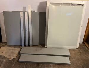 lot 205 image: Large 36D x 48W x 42T Iight Table (Disassembled) (BRING YOUR OWN HELP TO LOAD) IN BASEMENT