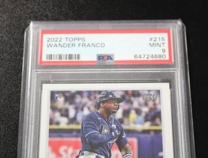 lot 4 image: 2022 Topps Wander Franco #215 Rookie Card PSA 9