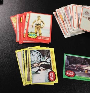 lot 71 image: Vintage 1977 & 1980 Star Wars Lot  90 Cards  Low to Mid Grade