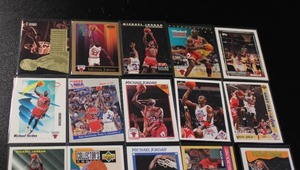 lot 73 image: Michael Jordan Basketball Card Lot  20 Different Cards