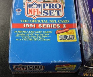 lot 83 image: 1991 Pro Set Series 1 Football (1) Series 2 (2) & 1992 Skybox Impact Unopened Hobby Box Lot  4 Boxes
