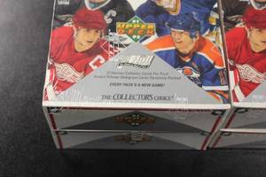 lot 84 image: 1991-92 Upper Deck Hockey Unopened Hobby Box Lot  4 Boxes