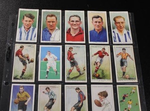 lot 92 image: Vintage SoccerRugby Tobacco Card Lot  20 Cards