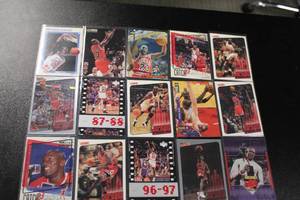 lot 100 image: Michael Jordan Basketball Card Lot  20 Different Cards