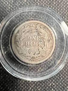1877-CC US SEATED LIBERTY CENT