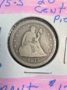 1875-S US SEATED LIBERTY 20 CENT PIECE
