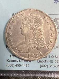 1834 US BUST HALF DOLLAR