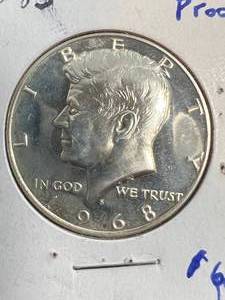 1968-S US PROOF KENNEDY HALF DOLLAR
