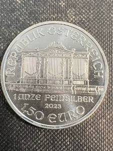 1 TROY OZ .999 FINE SILVER 2023 AUSTRIAN PHILHARMONIC ROUND
