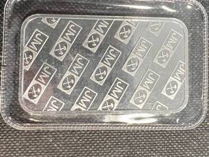 1 TROY OZ .999 FINE SILVER JOHNSON MATTHEY BAR