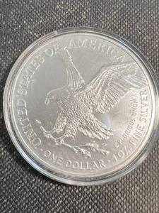 2023 AMERICAN SILVER EAGLE 1 TROY OZ .999 FINE SILVER IN AIRTITE