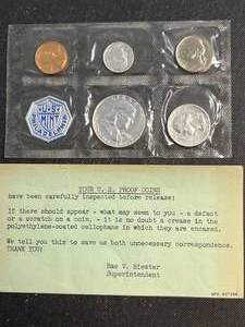 1958 US PROOF SET IN ORIGINAL ENVELOPE