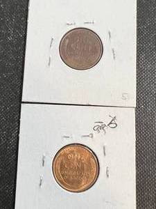 2 US WHEAT CENTS 1937-S-D