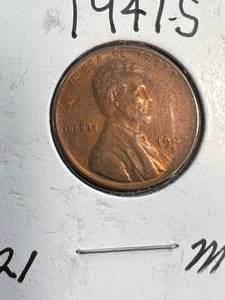 1947-S US WHEAT CENT
