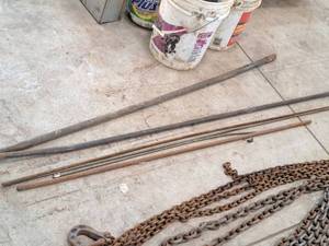 lot 90 image: Extension Poles, Threaded Rod, Pipe