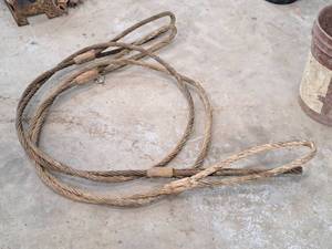 lot 117 image: Lot of (2) Sharrow Cable Lifting Products Heavy Duty 34 Steel Cables