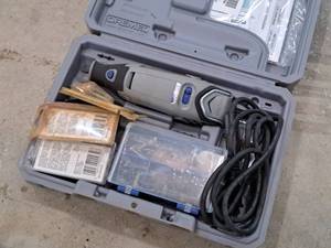 lot 130 image: Dremel Multitool 3000 with Accessories and Carry Case