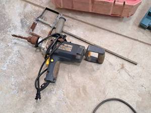 lot 150 image: Chicago Electric Heavy Duty 12 Low Speed Drill with Paddle