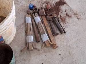 lot 174 image: Lot of  Misc. Chisels, Caps, Pins, Wedge