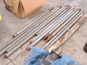 lot 204 image: Lot of (13) Drive Well Points & Extension Poles