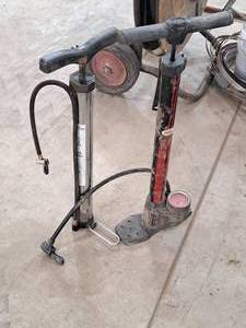 lot 208 image: Lot of (2) Bicycle Tire Pumps