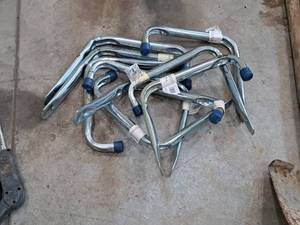 lot 215 image: Lot of (9) Wall-Mount Storage Hangers
