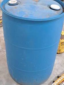 lot 221 image: 55-Gallon Plastic Drum