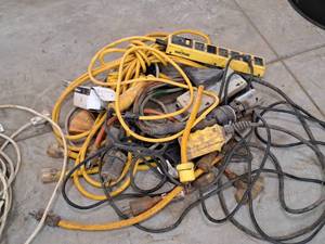 lot 245 image: Lot of  Assorted Electrical Plugs and Adapters
