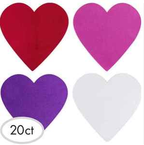 lot 90 image: Lot of 5---6 in. Valentines Day Foam Large Craft Hearts (20-Count each)
