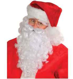 lot 97 image: Santa Christmas Wig and Beard Deluxe Set