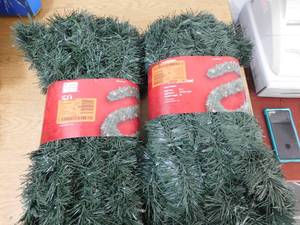 lot 181 image: (2) Home Accents Holiday 50 ft. Prelit Garland