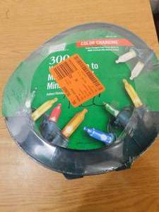 lot 217 image: Home Accents 101 ft. 300-Light LED Mini Color-Changing String Light Storage Reel